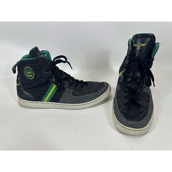 Creative Adornment Other - Creative Recreation‎ Solano High Top Sneakers Size 13 Black Green